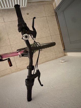 Bicicleta Montaña Rosa y Verde.