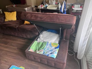 Sofá Cama Chester Marrón Chaise Longue