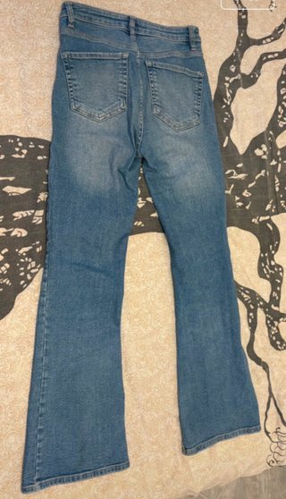 Jeans a zampa blu