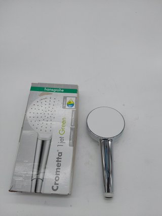 hansgrohe Crometta Ducha de mano 1 tipo de chorro Green 6 l/min, blanco/cromo, 26334400