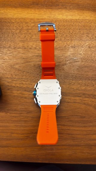 Relojes de Diseño Blanco y Naranja