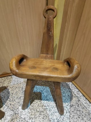 Juego de 2 Sillas de Madera Rústicas y Macizas