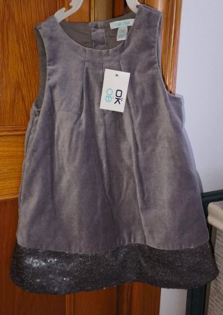 Vestido 18 meses lentejuelas