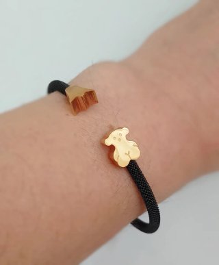 Pulsera rígida acero.