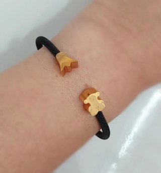 Pulsera rígida acero.
