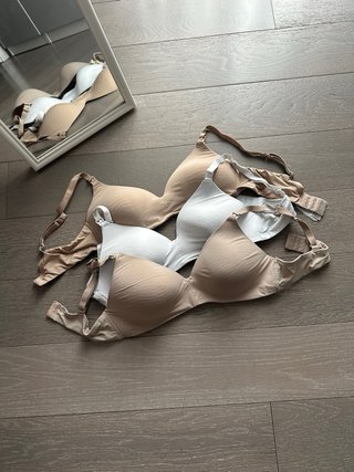 Set 2 reggiseni H&M beige e bianco