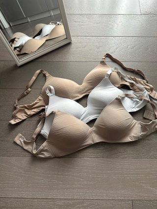 Set 2 reggiseni H&M beige e bianco