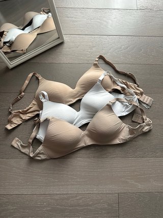 Set 2 reggiseni H&M beige e bianco