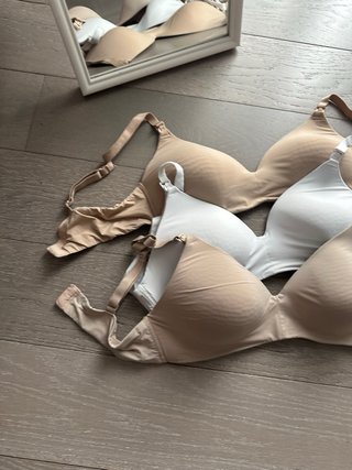 Set 2 reggiseni H&M beige e bianco