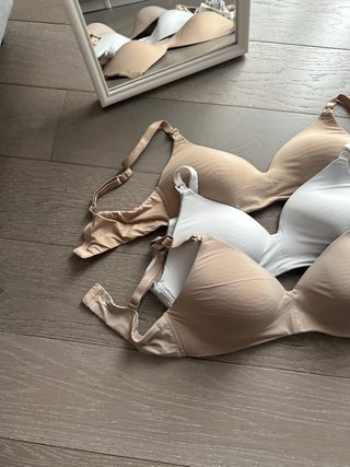 Set 2 reggiseni H&M beige e bianco