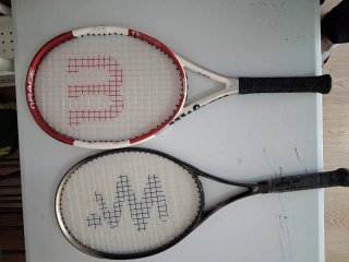 Racchette da tennis Wilson e Drage, titanio puro