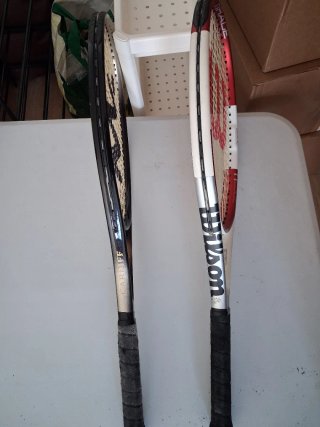 Racchette da tennis Wilson e Drage, titanio puro