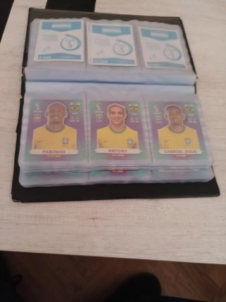 Lote cromos Mundial Qatar 2022 Brasil