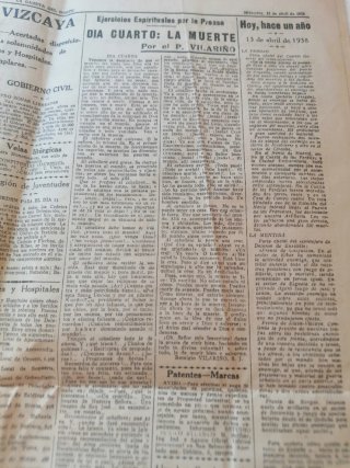 Gaceta del Norte 1938 Guerra Civil