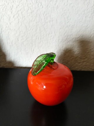 Manzana pisapapeles vintage cristal