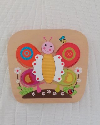 Lote 4 Puzzles Madera Infantiles