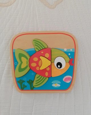 Lote 4 Puzzles Madera Infantiles