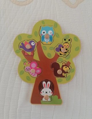 Lote 4 Puzzles Madera Infantiles