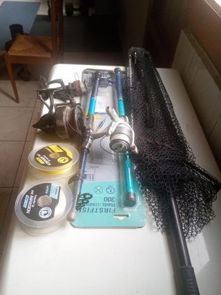 Set di pesca: mulinelli, canne e fili