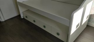 Cama nido 90x200cm con 3 cajones y cama extraíble