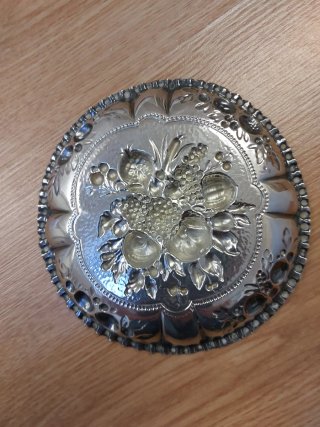 Cenicero decorativo imitación plata
