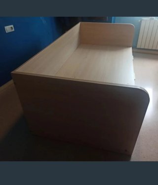Estructura cama madera con cajones
