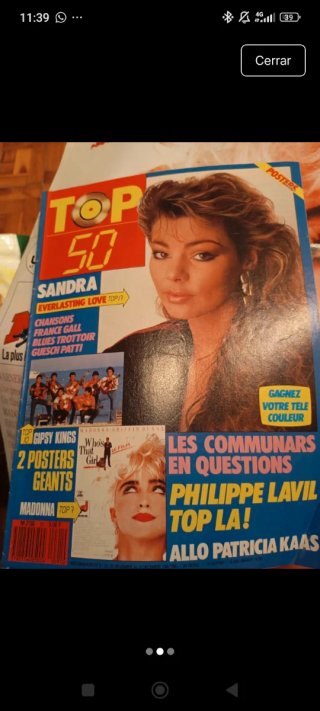 Lote revistas posters Madonna Top 50 Francia