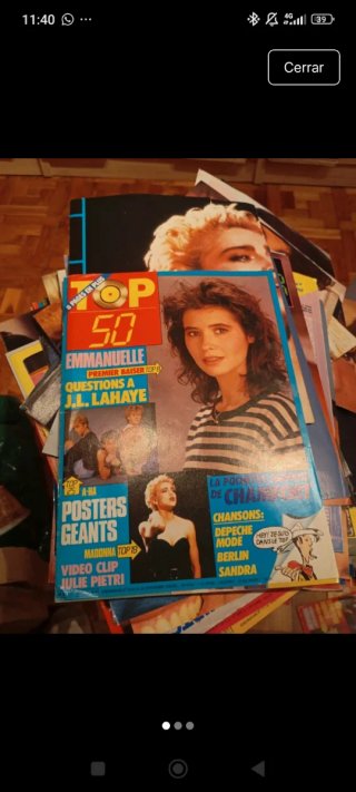 Lote revistas posters Madonna Top 50 Francia