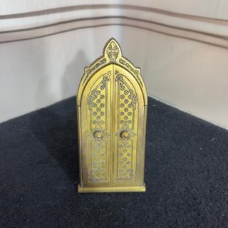 Tríptico bronce religioso S. XIX