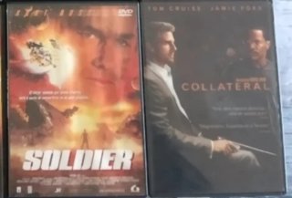 2 DVDs de Películas de Acción y Ciencia Ficción