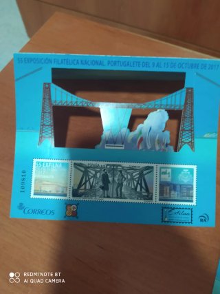 2 Sellos España 2017 EXFILNA Portugalete