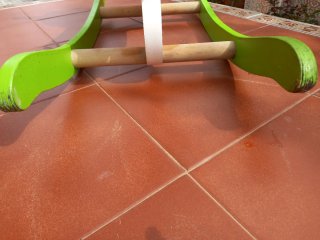 Caballito balancín de madera