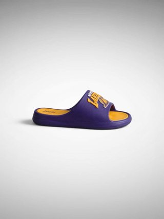 Chanclas Lakers NBA morado amarillo slides 41