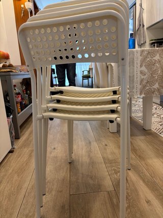 Lote 4 Sillas Blancas Ikea