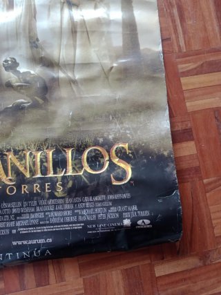 SEÑOR DE LOS ANILLOS, POSTER REVERSIBLE DEL CINE.