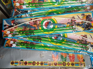 15 ARCOS Y FLECHAS JUGUETE MITICO VINTAGE AÑOS 80