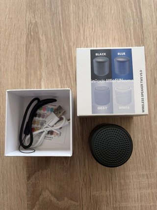 Mini altavoz InPods littleFUN TWS V5.0 negro