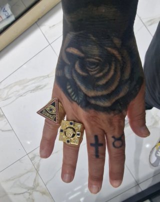 Anillo Oro 18kt Iluminati Ojo
