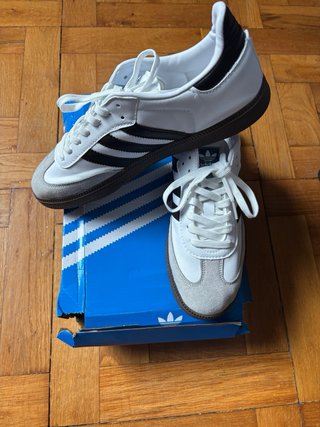Adidas Samba Gris y Blanco