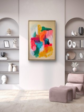 Cuadro GRANDE abstracto, 100x70cm