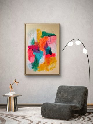 Cuadro GRANDE abstracto, 100x70cm