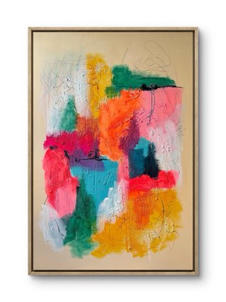 Cuadro GRANDE abstracto, 100x70cm