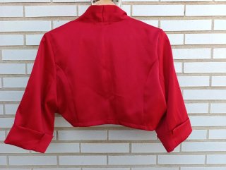 Chaquetita corta roja cropped
