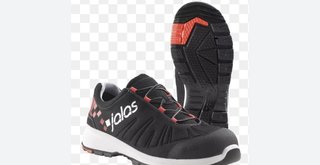 Zapatillas de seguridad negras y naranjas
