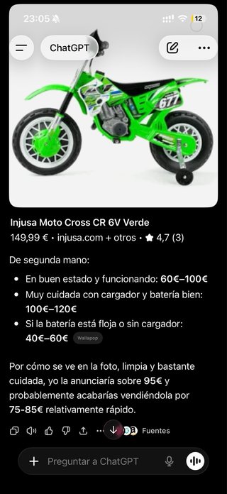Moto eléctrica infantil verde