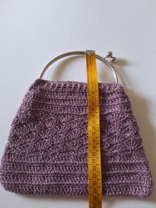 Bolso eventos malva y plateado