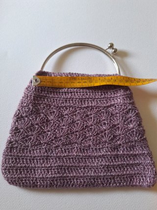 Bolso eventos malva y plateado