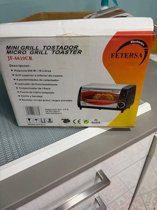 Mini Grill Tostador y Cafetera Nespresso
