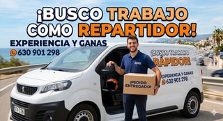 Busco empleo de repartidor