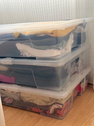 Cajas almacenaje IKEA 55L con tapa